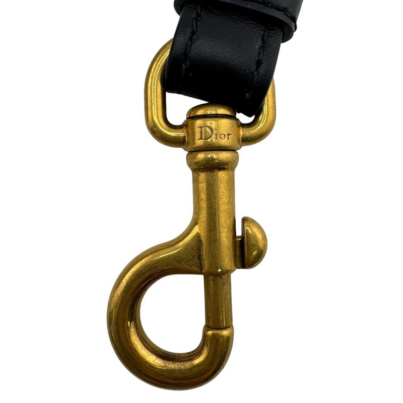 Dior Christian Embroidered Shoulder Strap Navy