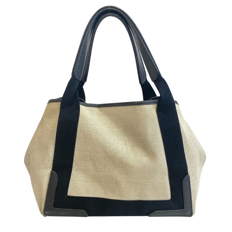 Balenciaga Tote Navy Cabas Handbag Ivory
