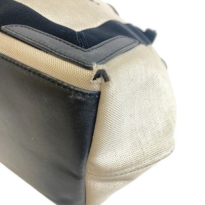 Balenciaga Tote Navy Cabas Handbag Ivory