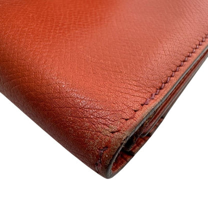 Hermes Long Wallet Trifold Bearn Dupri Orange