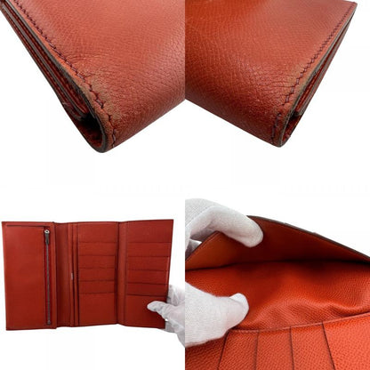 Hermes Long Wallet Trifold Bearn Dupri Orange