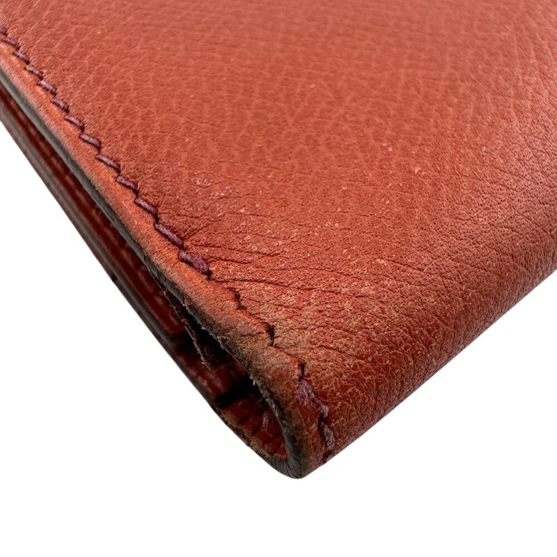 Hermes Long Wallet Trifold Bearn Dupri Orange