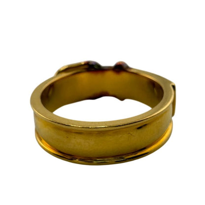 Hermes Booklet Serie Belt Motif Ring Gold