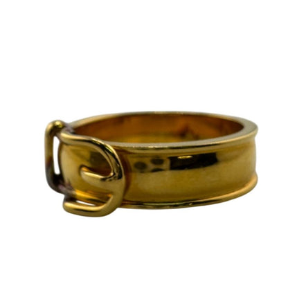 Hermes Booklet Serie Belt Motif Ring Gold