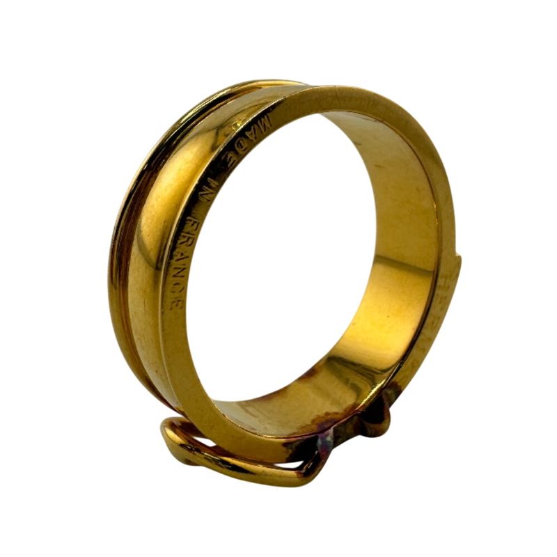 Hermes Booklet Serie Belt Motif Ring Gold