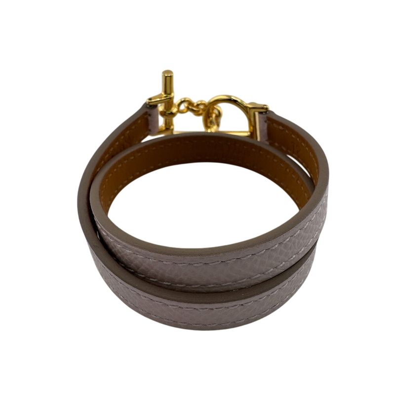 Hermes Croisier Double Tour Bracelet Pink