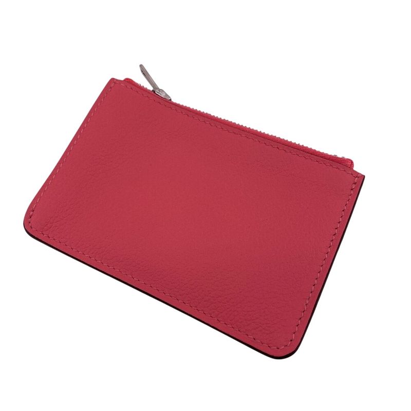 Hermes Lowris Slim Wallet Bifold Pink