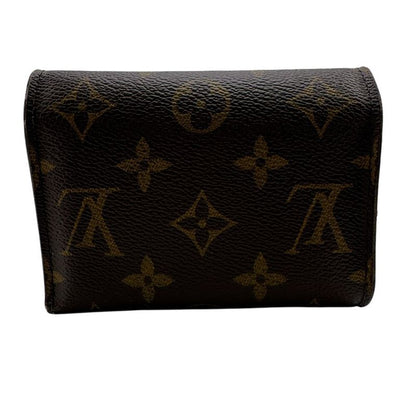 Louis Vuitton Portefeuille with Coin Case Trifold Wallet Brown
