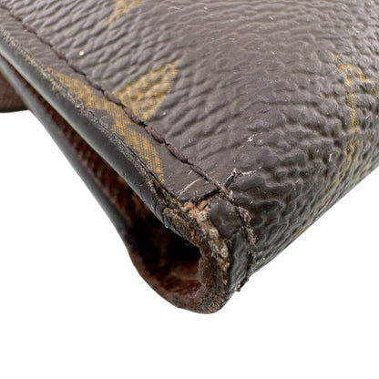 Louis Vuitton Portefeuille with Coin Case Trifold Wallet Brown