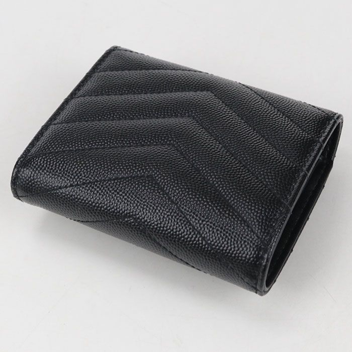 Saint Laurent Multifold Wallet Monogram Trifold Leather