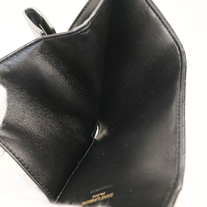 Saint Laurent Multifold Wallet Monogram Trifold Leather