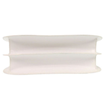 Celine 1 Vintage Gold Leather White One Shoulder Bag