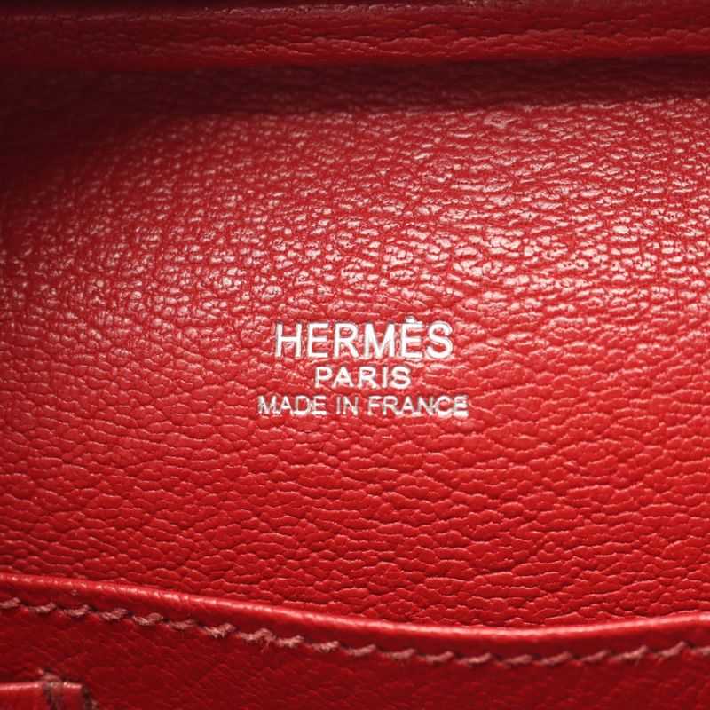 Hermes Handbag Sac Anvie 26 Rouge Garance Leather