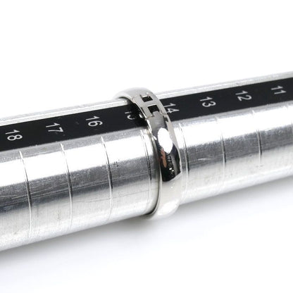 Hermes 18K White Gold Hera Cles Ring 55