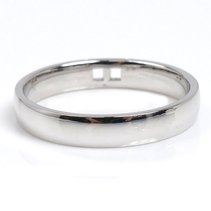 Hermes 18K White Gold Hera Cles Ring 55