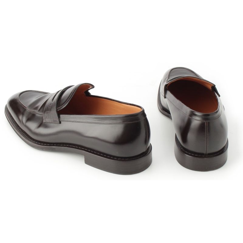 Louis Vuitton Epi Shoes LV Logo Loafers Brown 8.5 M