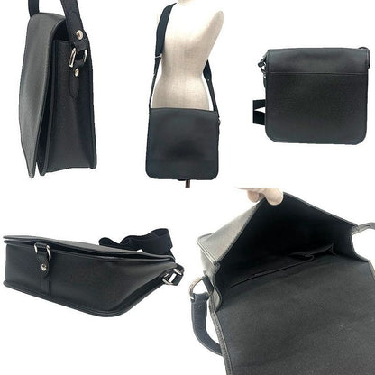 Louis Vuitton Taiga Andrey Shoulder Bag Leather Black