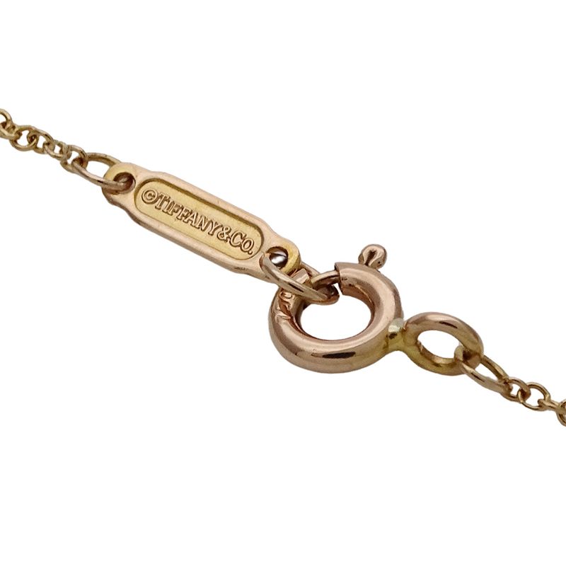 Tiffany & Co Necklace Diamond Woven Key Pink