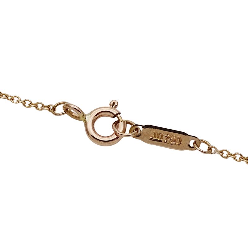 Tiffany & Co Necklace Diamond Woven Key Pink
