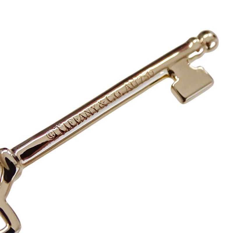 Tiffany & Co Necklace Diamond Woven Key Pink