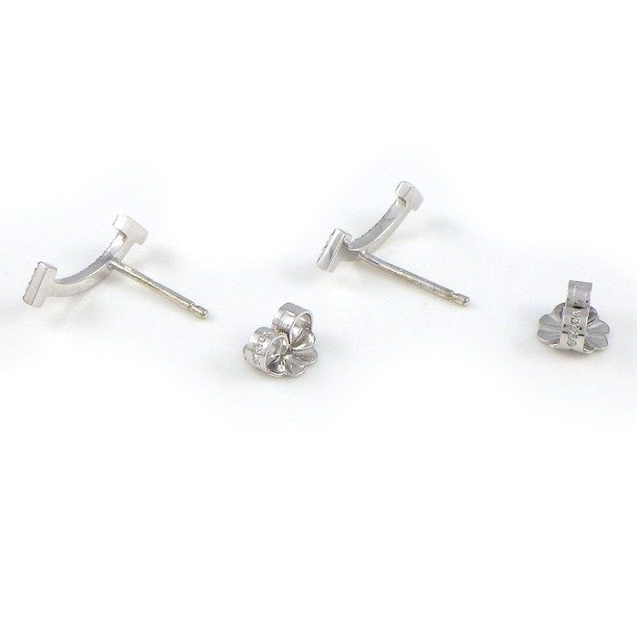 Tiffany & Co Earrings T Smile Mini Micro Diamond Total
