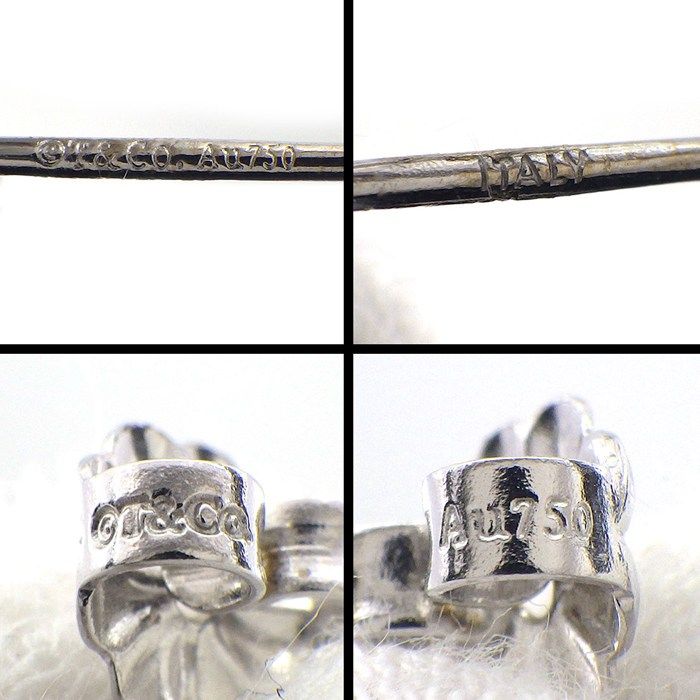 Tiffany & Co Earrings T Smile Mini Micro Diamond Total