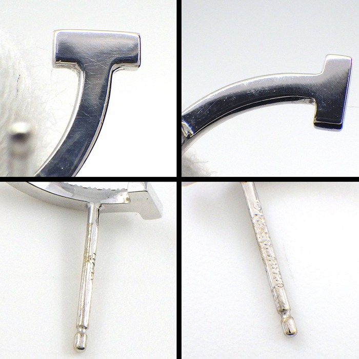 Tiffany & Co Earrings T Smile Mini Micro Diamond Total