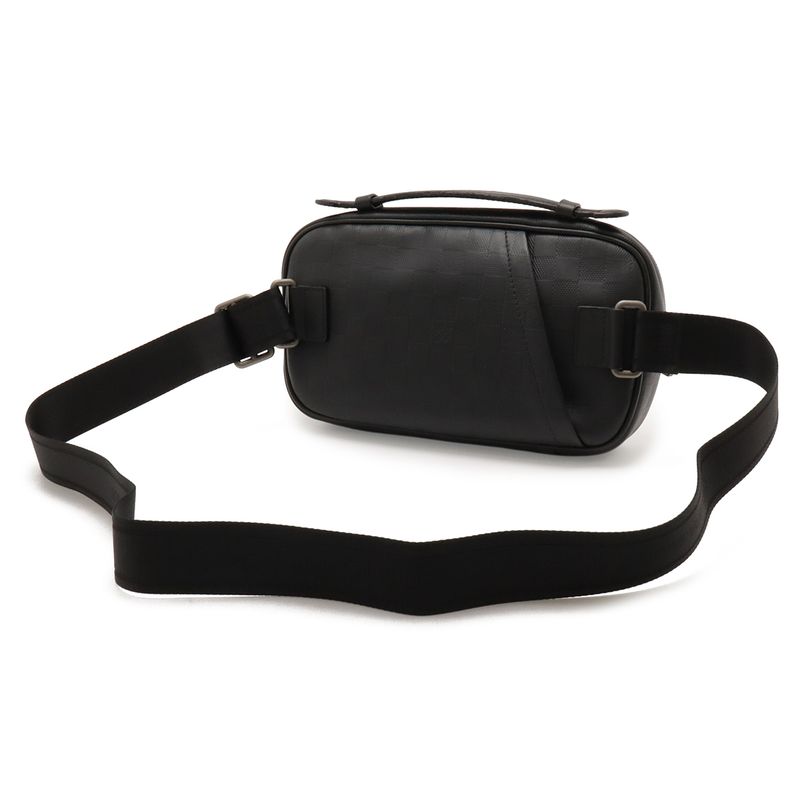 Louis Vuitton Damier Infini Ambler Body Bag 2-Way Leather Onyx Black