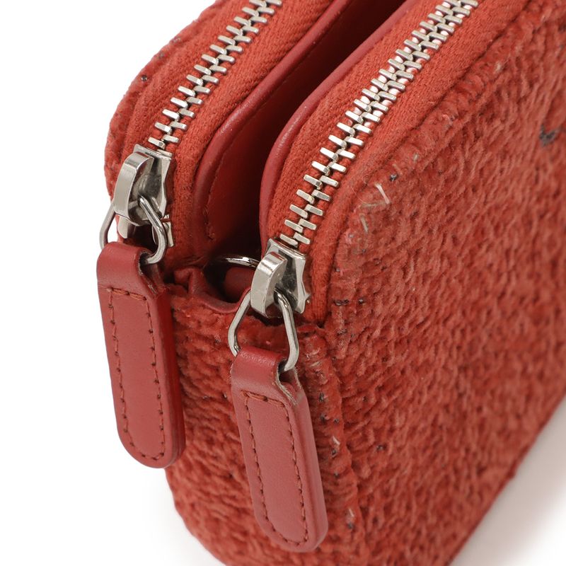 Chanel de Ville Chain Wallet Long Wallet 2-Way Shoulder Bag Pochette Clutch Velour