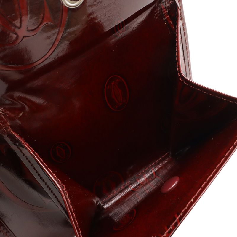 Cartier Happy Birthday Bifold Wallet Enamel Patent