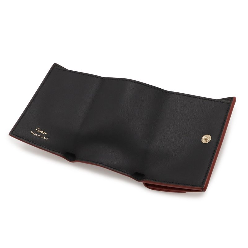 Cartier Garland de Compact Wallet Trifold Leather