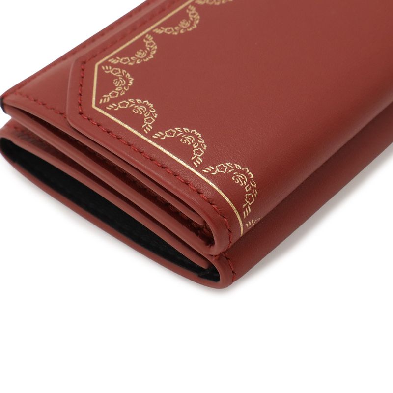 Cartier Garland de Compact Wallet Trifold Leather