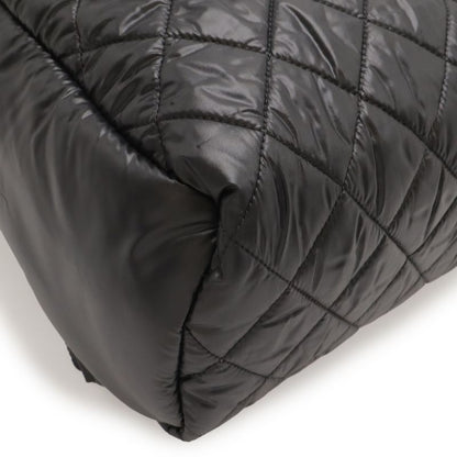 Chanel Coco Cocoon Backpack Quilted Nylon Leather Black