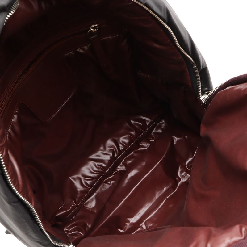 Chanel Coco Cocoon Backpack Quilted Nylon Leather Black