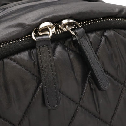 Chanel Coco Cocoon Backpack Quilted Nylon Leather Black