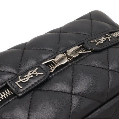 Saint Laurent Paris YSL Monogram Lou Chain Shoulder Bag Quilting Leather