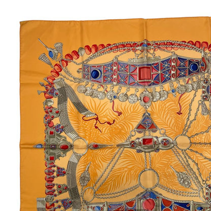 Hermes Silk Scarf Terres Precieuses Precious Places Orange Box