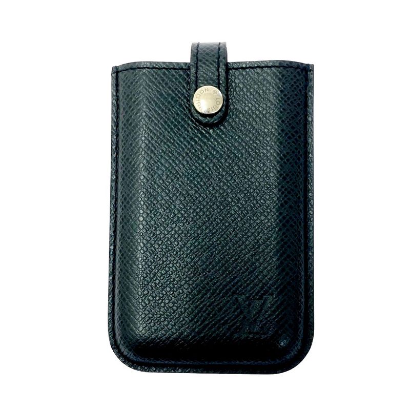 Louis Vuitton Taiga Porto Business Card Holder Black