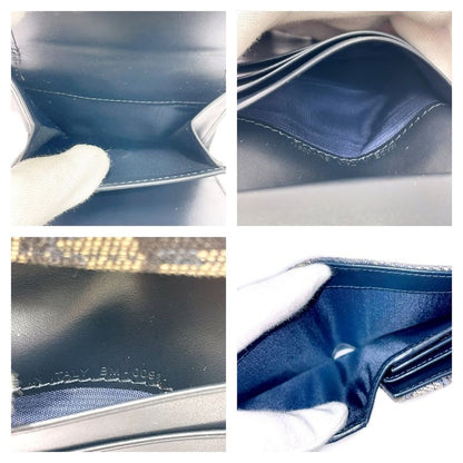 Dior Christian Leather Canvas Trotter Trifold Wallet