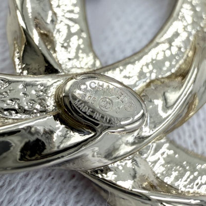 Chanel Brooch CC Logo Rhinestone Gold