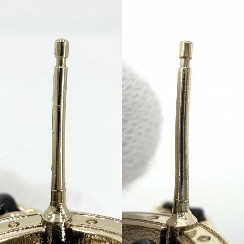 Chanel Earrings Chain CC Logo 25 Rhinestone