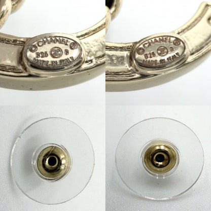 Chanel Earrings Chain CC Logo 25 Rhinestone