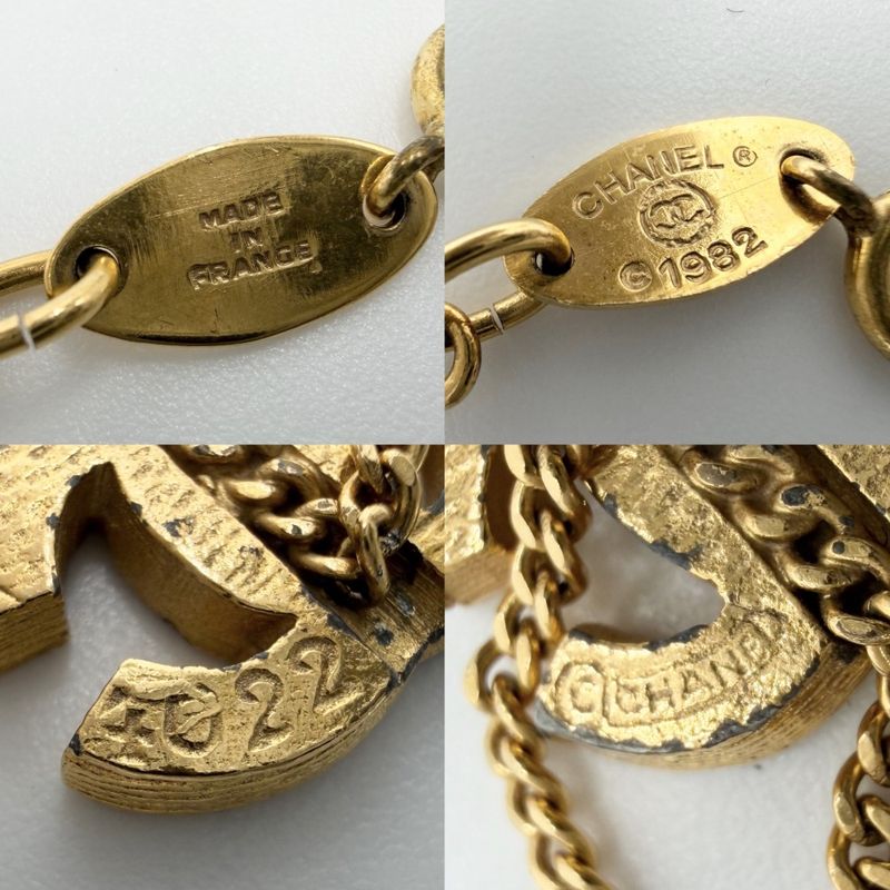 Chanel Bracelet Triple CC Logo Coco Gold