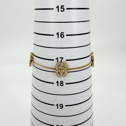 Chanel Bracelet Triple CC Logo Coco Gold
