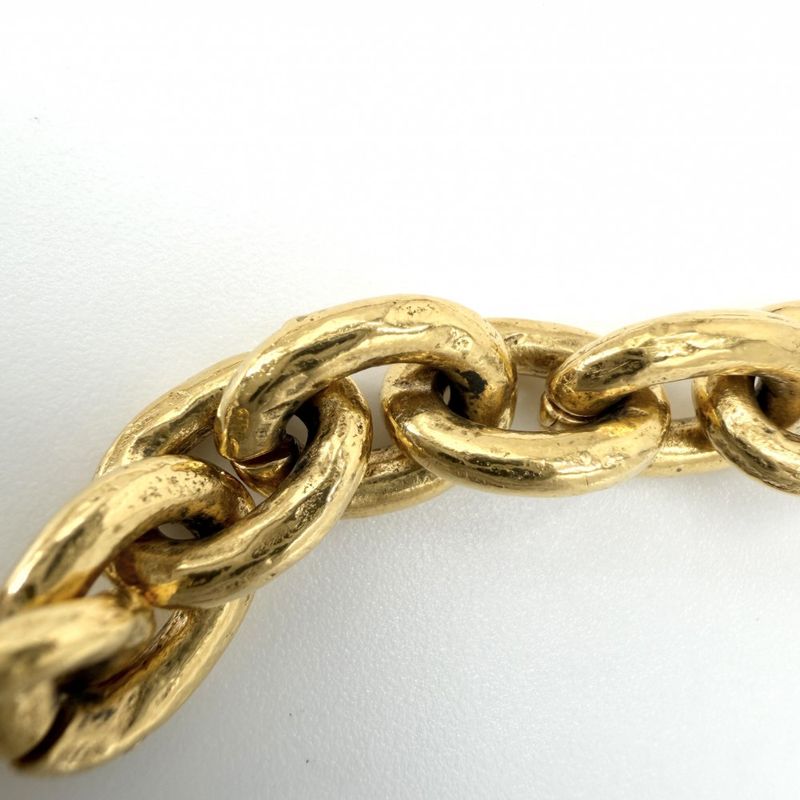 Chanel Necklace Long Necklace Round CC Logo Vintage Pendant Accessorie