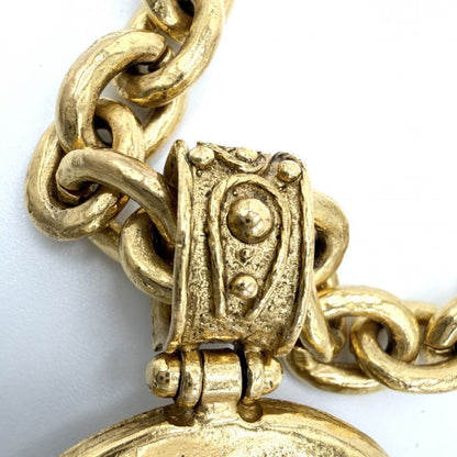 Chanel Necklace Long Necklace Round CC Logo Vintage Pendant Accessorie