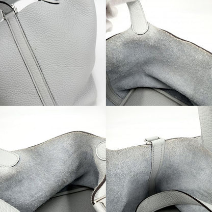 Hermes Handbag Picotin Lock PM Twill Light Blue