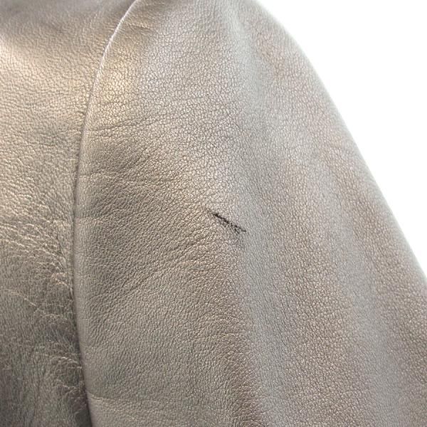 Loewe Leather Jacket Gray 38