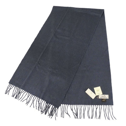 Hermes Muffler Shawl Cashmere Charcoal Cold Protection Scarf