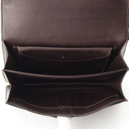 Hermes Fonzbell Croco Gold Shoulder Bag Brown